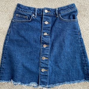 ladies size 4 denim mini skirt